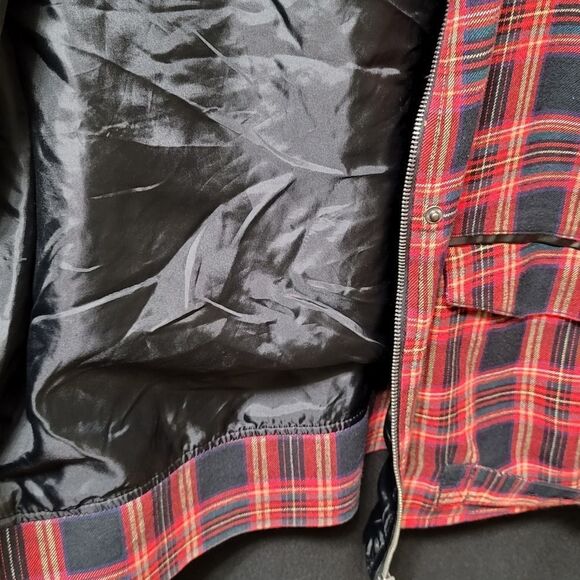 Vans Black/Red Plaid Bomber Jacket XL - Picture 6 of 7